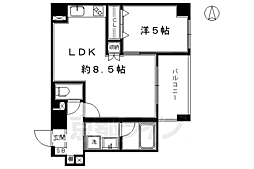 フェリオ千都 1LDKの間取図画像