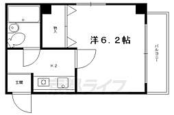 シャルムリラ 1Kの間取図画像