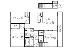 レジーナフォレスタ 3LDKの間取図画像