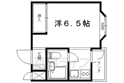 ハウスパシフィック 1Kの間取図画像