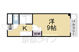 メゾンセザンヌ 1Kの間取図画像