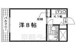 イーグルハウス 1Kの間取図画像