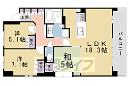 プレミスト京都烏丸鞍馬口 3LDKの間取図画像