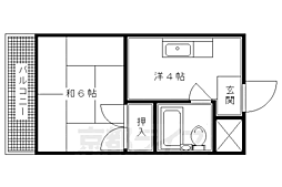 豊栄ハイツ 1Kの間取図画像