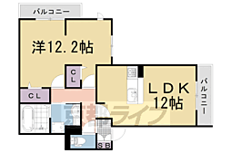 エラーブル 1LDKの間取図画像