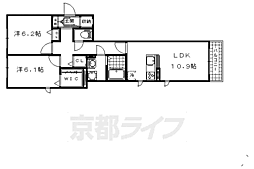 Cherarbre 2LDKの間取図画像