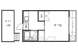 ハイツマリーネ 1Kの間取図画像
