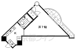 アネックスパルマ 1Kの間取図画像