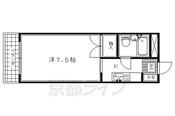 ホワイト・パレス 1Kの間取図画像