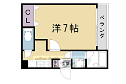 フリーデンハイムキタ 1Kの間取図画像