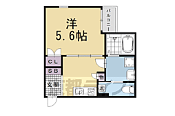 ウインドベル蘆刈山 1Kの間取図画像