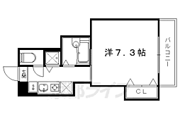 EASTVIEW 1Kの間取図画像