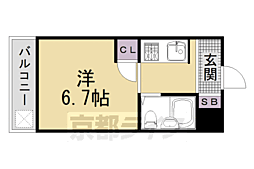 ヴィラ・リモージュ 1Kの間取図画像