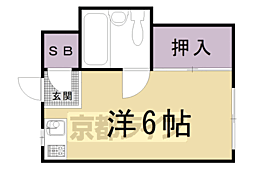 藤川ハイツ ワンルームの間取図画像