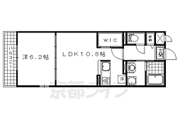 ラヴィータ 1LDKの間取図画像