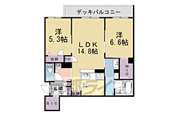 シャーメゾン・ラ・グランシェール 2LDKの間取図画像