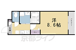 クレドール西大路駅前 1Kの間取図画像