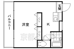 メゾン・ド・パルミエ 2Kの間取図画像