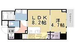 DC.Garden京都西 1LDKの間取図画像