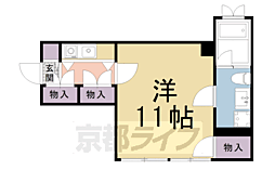 アーキテラスイマイ 1Kの間取図画像
