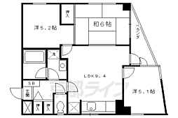 フォルム長岡天神 3LDKの間取図画像