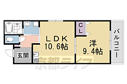 Creare五条大宮 1LDKの間取図画像