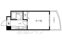 堀川岡本ビル 1Kの間取図画像