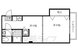 ハウスジュン 1DKの間取図画像