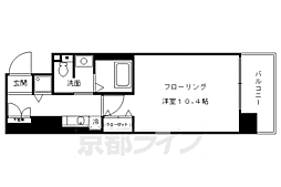 リーガル京都四条河原町通り 1Kの間取図画像