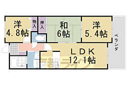 フレンドヒル 3LDKの間取図画像