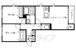 ヴィンクルム宝ケ池 2LDKの間取図画像