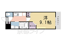 ハピネス11 1Kの間取図画像