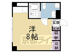 京都府京都市中京区梅忠町（賃貸マンション1R・4階・23.37㎡） その2