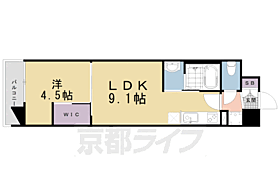 スワンズ京都東寺ガーデン 509 ｜ 京都府京都市南区八条源町（賃貸マンション1LDK・5階・32.30㎡） その2