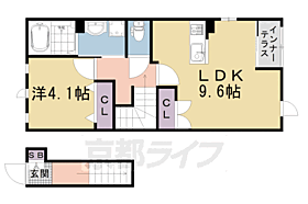 リバーレジェンドI 201 ｜ 京都府京都市右京区西京極北裏町（賃貸アパート1LDK・1階・42.82㎡） その2