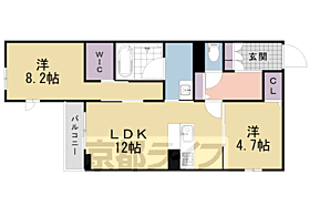 シャーメゾン　セレナイト 202 ｜ 京都府長岡京市神足2丁目（賃貸マンション2LDK・2階・62.29㎡） その2