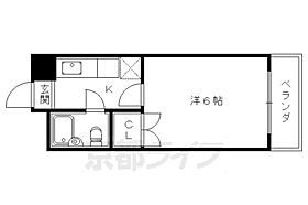 京都府京都市右京区常盤村ノ内町（賃貸マンション1K・4階・19.00㎡） その2