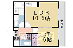 ルミエール菱川 205 ｜ 京都府京都市伏見区羽束師菱川町（賃貸アパート1LDK・2階・40.25㎡） その2