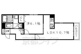 京都府京都市中京区壬生辻町（賃貸マンション1LDK・4階・43.36㎡） その2