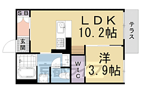 セントラルヴィレッジ 105 ｜ 京都府京都市南区西九条大国町（賃貸アパート1LDK・1階・35.00㎡） その2