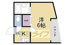 京都府京都市右京区嵯峨天龍寺車道町（賃貸マンション1K・2階・16.00㎡） その2