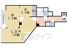 グランドメイソンセブン 2LDKの間取図画像
