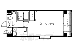 メゾンウィーブ 1Kの間取図画像