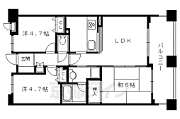 パインフィールド洛南 3LDKの間取図画像