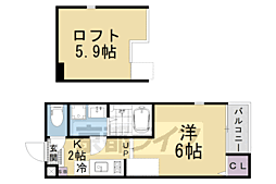 ハーモニーテラスNT 1Kの間取図画像