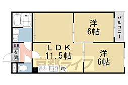 ハウスオブローズ3 2LDKの間取図画像