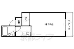 シンプルハイツベニス 1Kの間取図画像