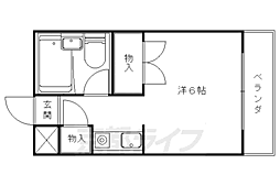 D'sCourt 1Kの間取図画像