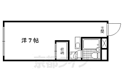 ジュンヒル 1Kの間取図画像