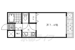 ジュノー雅 1Kの間取図画像